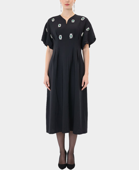 Jeweled Midi Dress view 