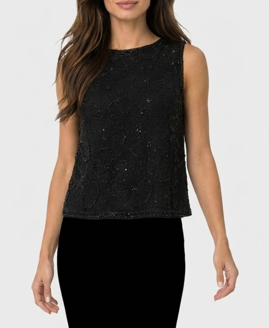 
Beaded Top in BLACK view 1