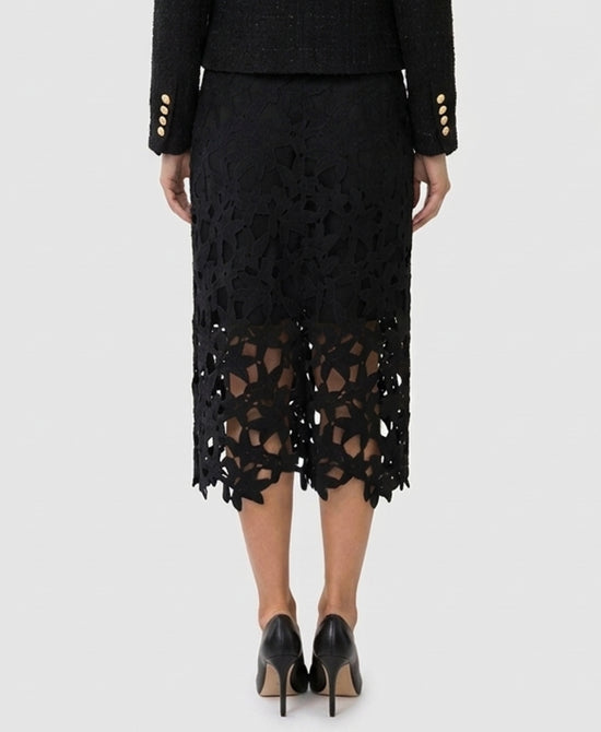 
Lace Midi Skirt in BLACK view 2