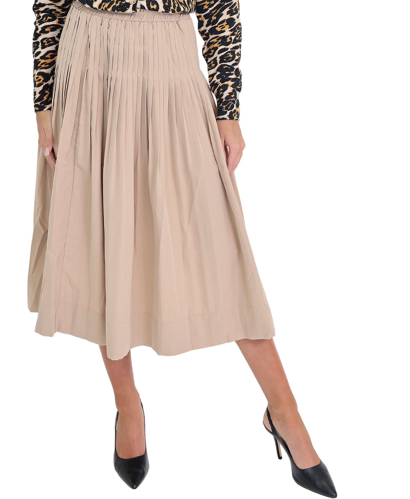 Solid Midi Skirt view 1