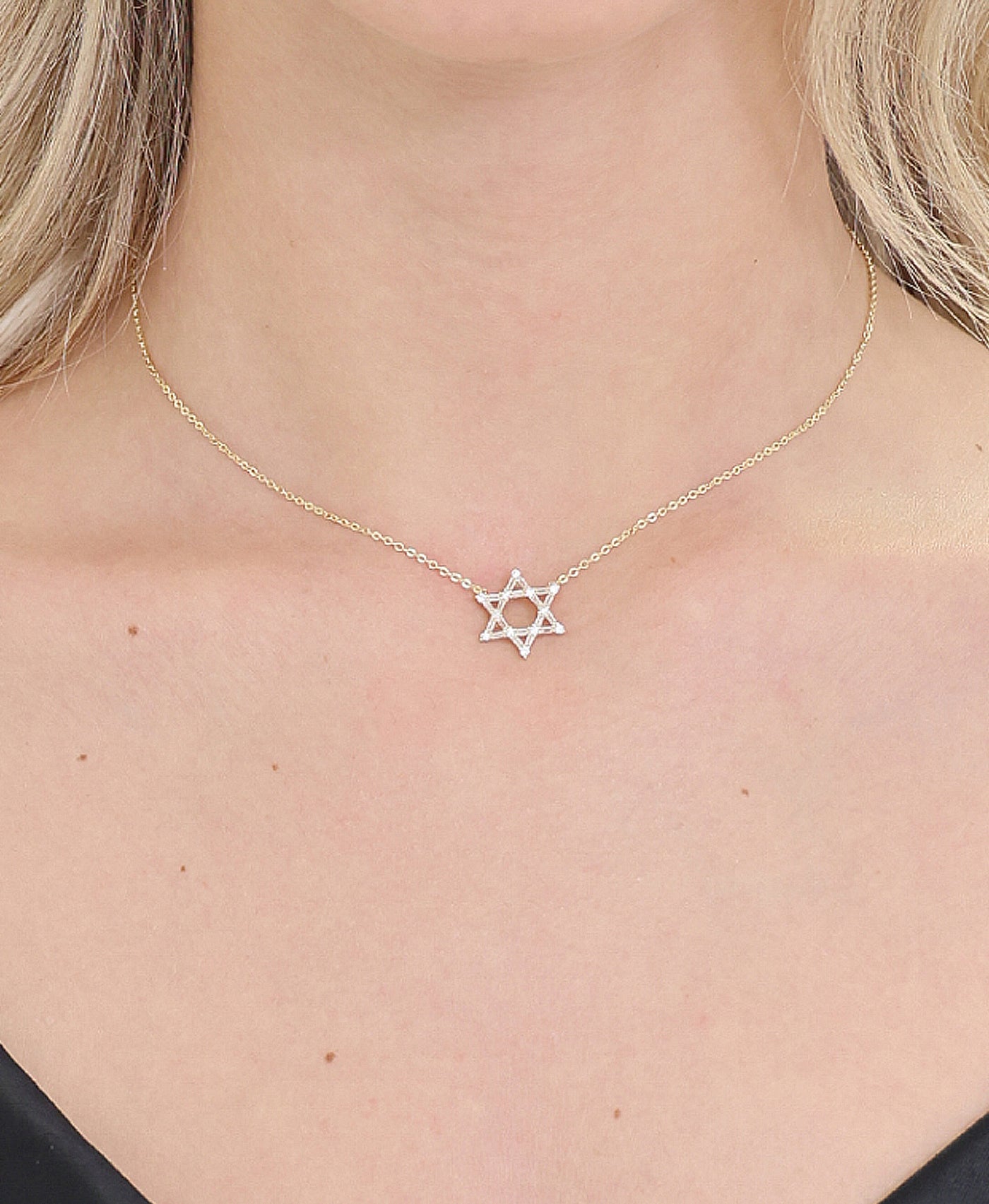 Star Of David Pendant Necklace view 1