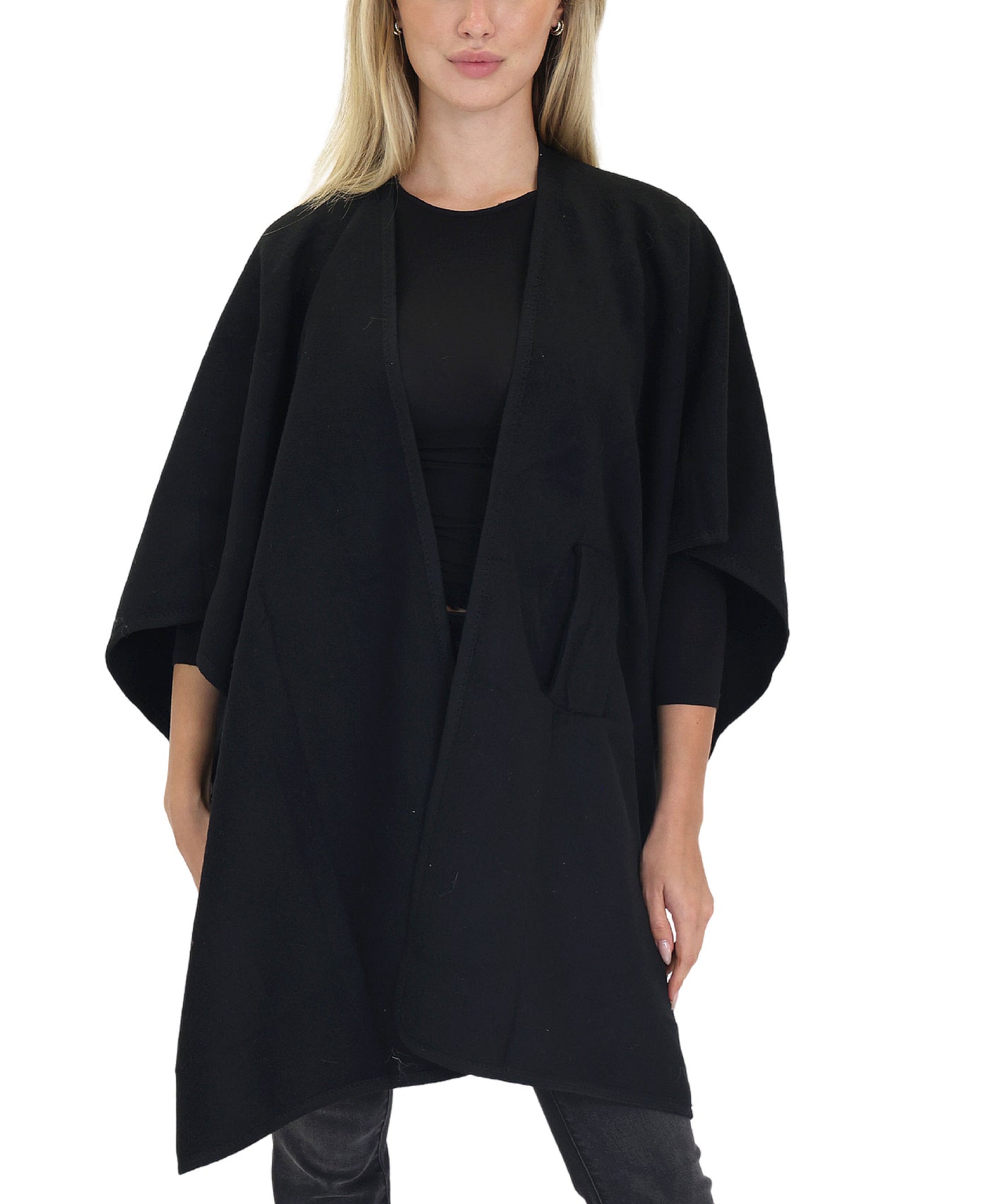 Solid Wrap Cape view 1