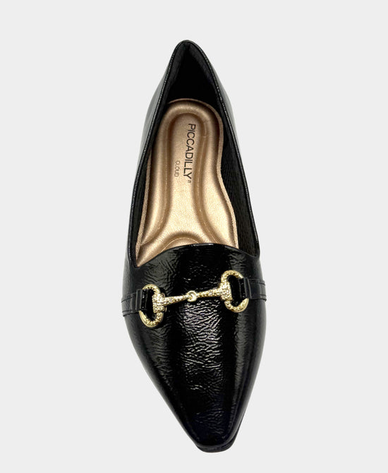 
Patent Buckle Loafer in BLACK view 2