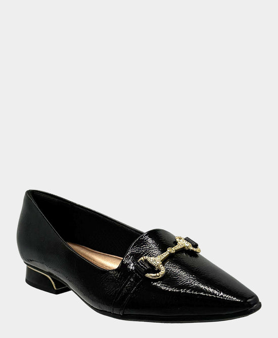 
Patent Buckle Loafer in BLACK view 1