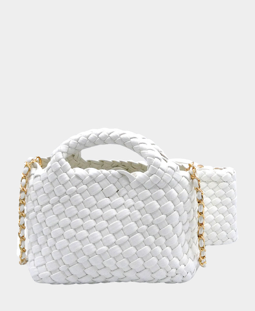 SCRE:EN ＜MINI SHOULDER BAG＞　white Kurt Geiger London Mini Kensington Leather Convertible Shoulder