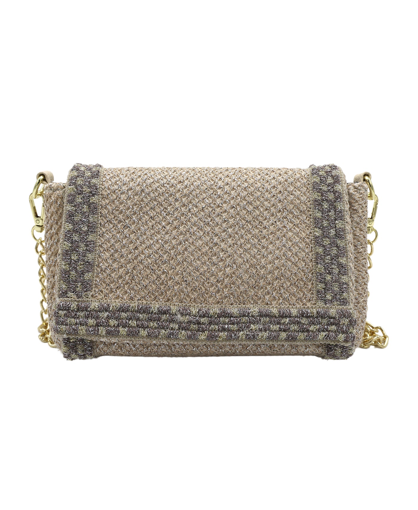 Metallic Mesh Crossbody Bag view 1