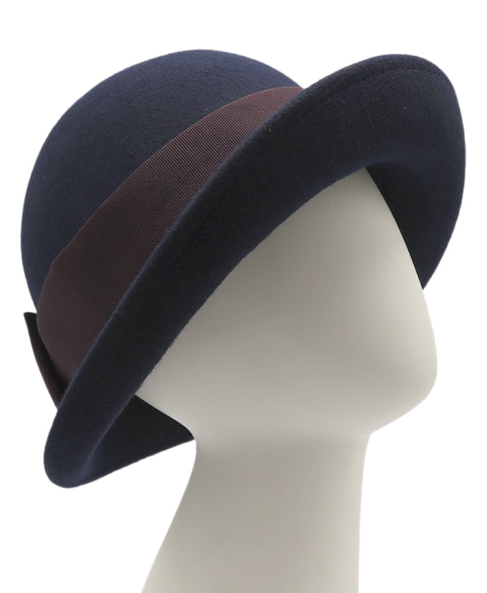 Wool Medium Brimmed Hat w/ Bow view 1