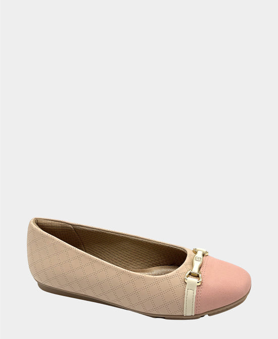 Leather Buckle Ballet Pump view 1