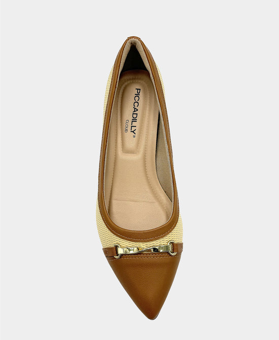 Leather Woven Buckle Pump view 2