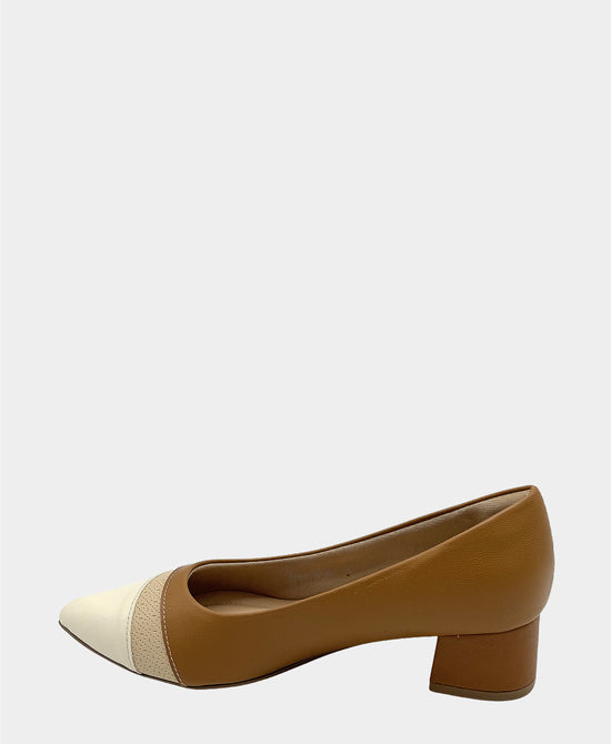 Leather Color Block Pump view 2