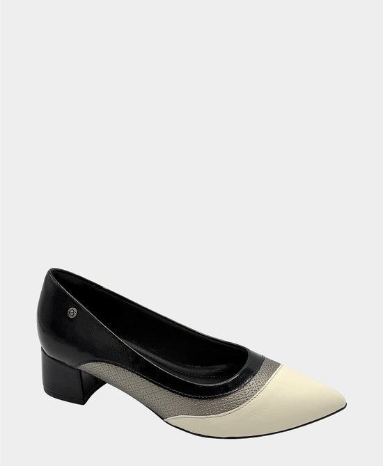 Leather Color Block Pump view 1