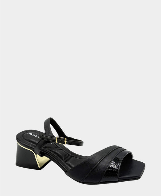 Leather Heeled Sandal view 1