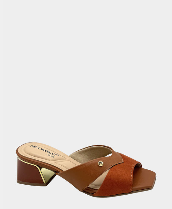 Leather Heeled Sandal view 1