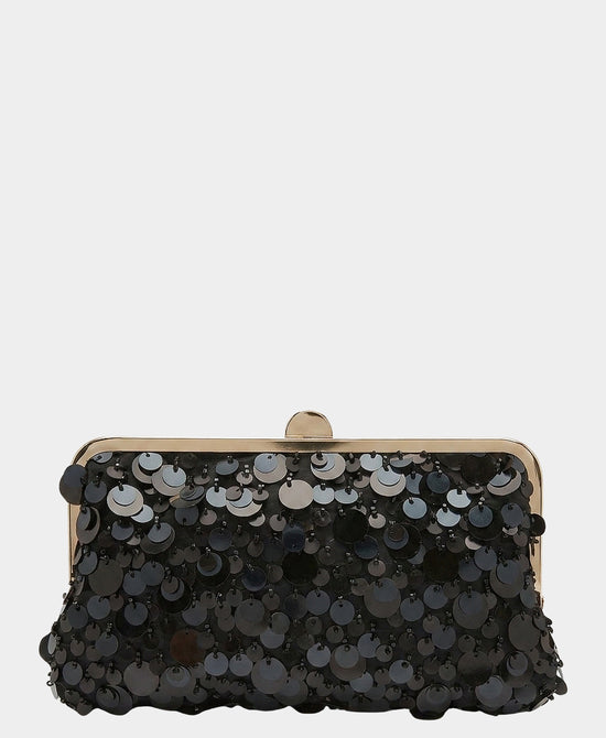 
Sequin Clutch Bag in BLACK view 1