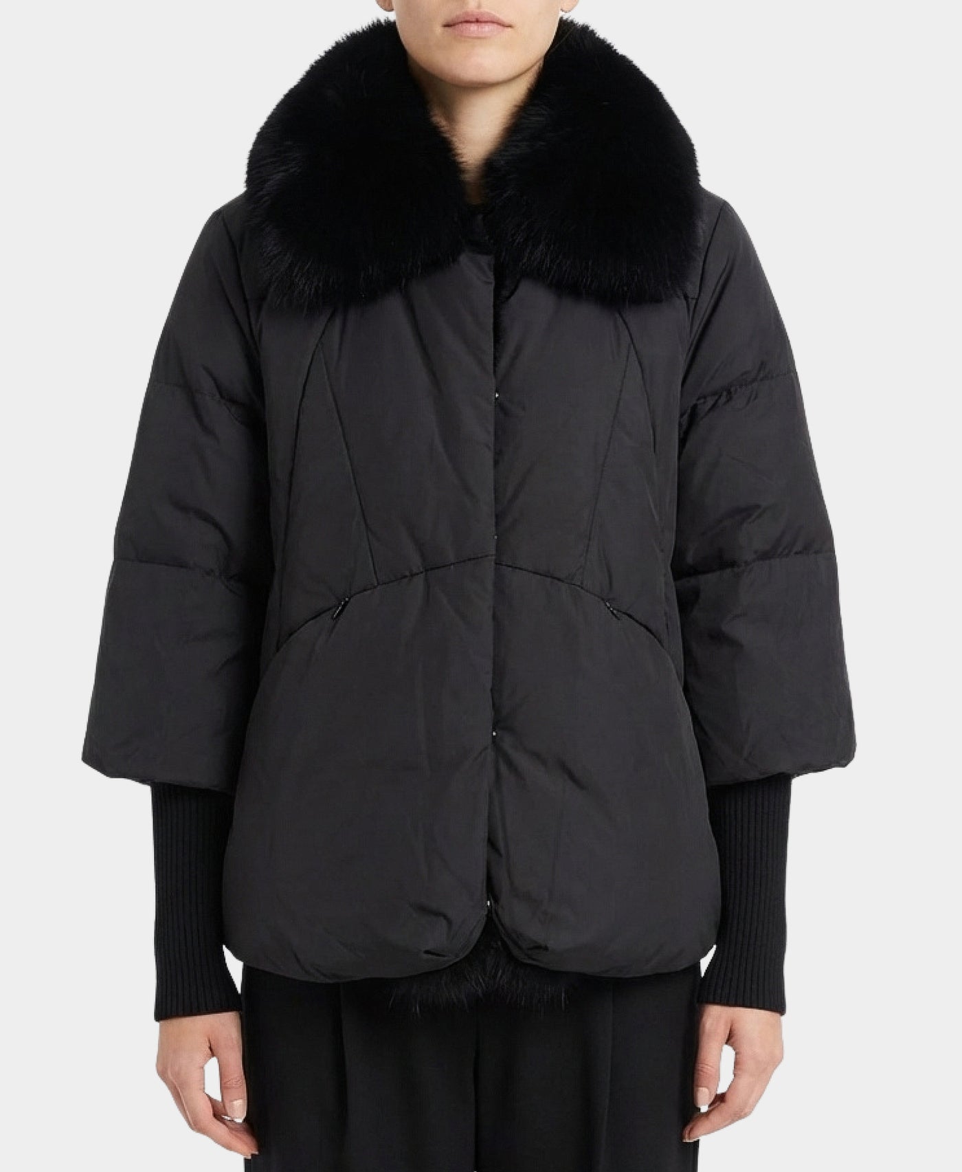 Jacket w/ Fox Fur Trim view 1