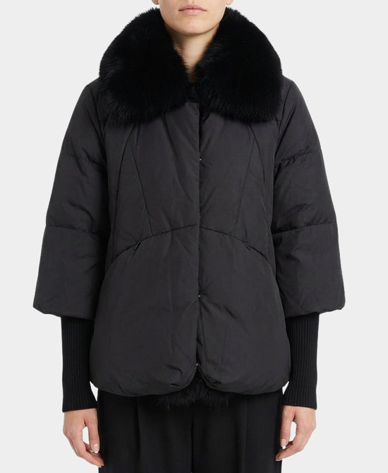 Jacket w/ Fox Fur Trim view 