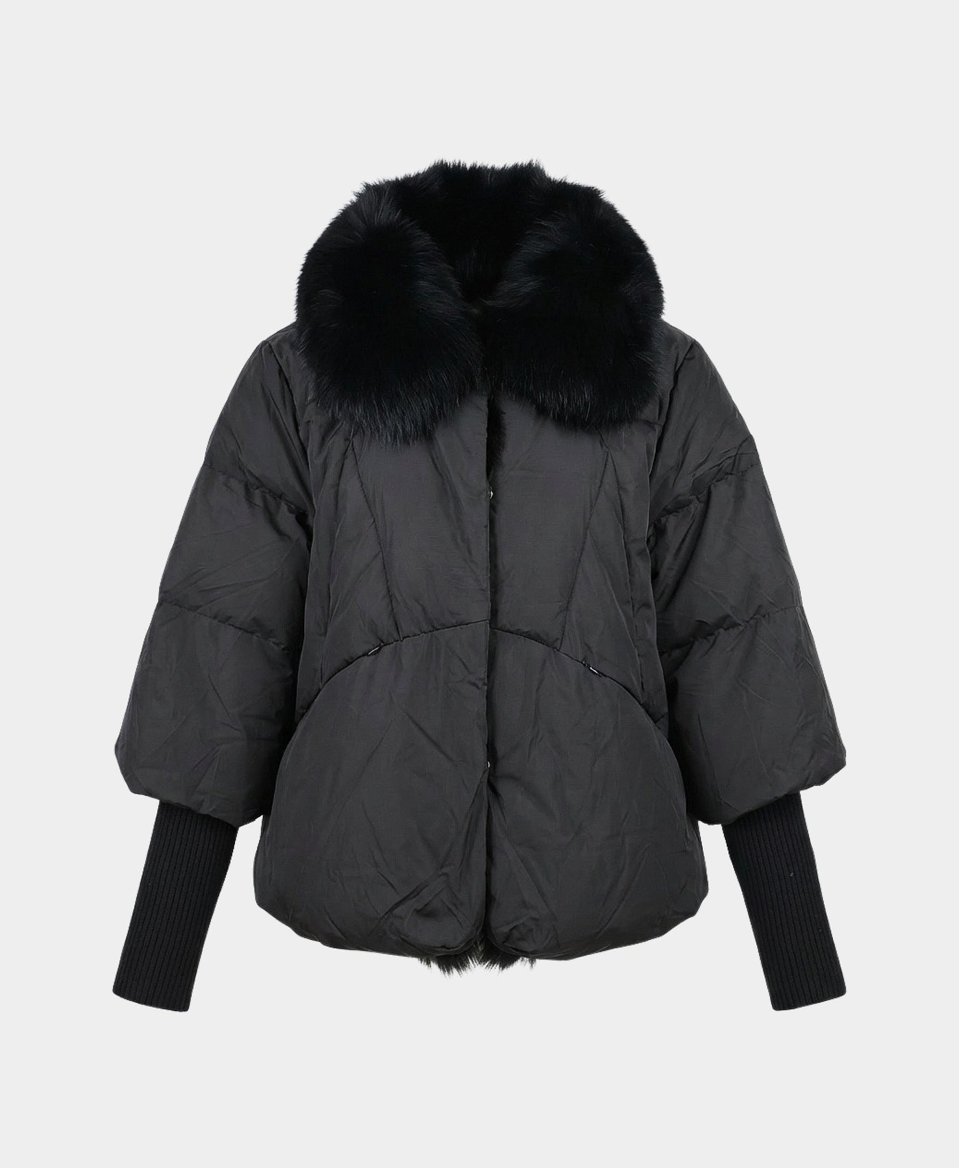 Jacket w/ Fox Fur Trim view 3