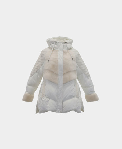 Puffer w/ Knit & Mink Fur Trim image 3