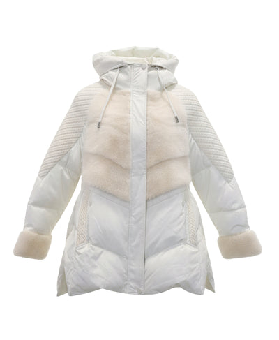 Puffer w/ Knit & Mink Fur Trim image 4