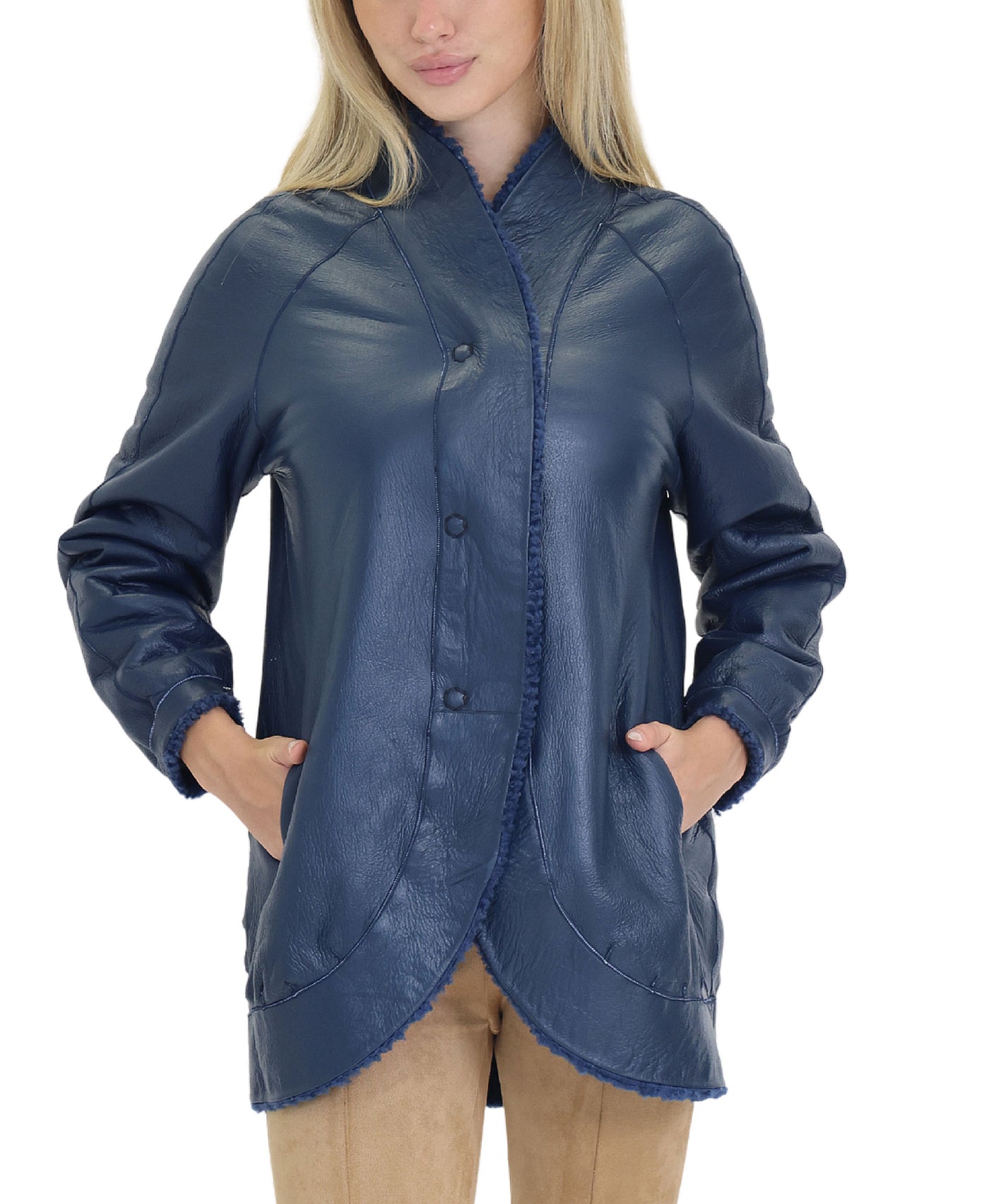 Reversible Shearling Jacket view 2