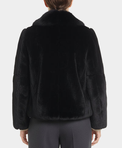 Fur Jacket w/ Fox Trim Collar image 2