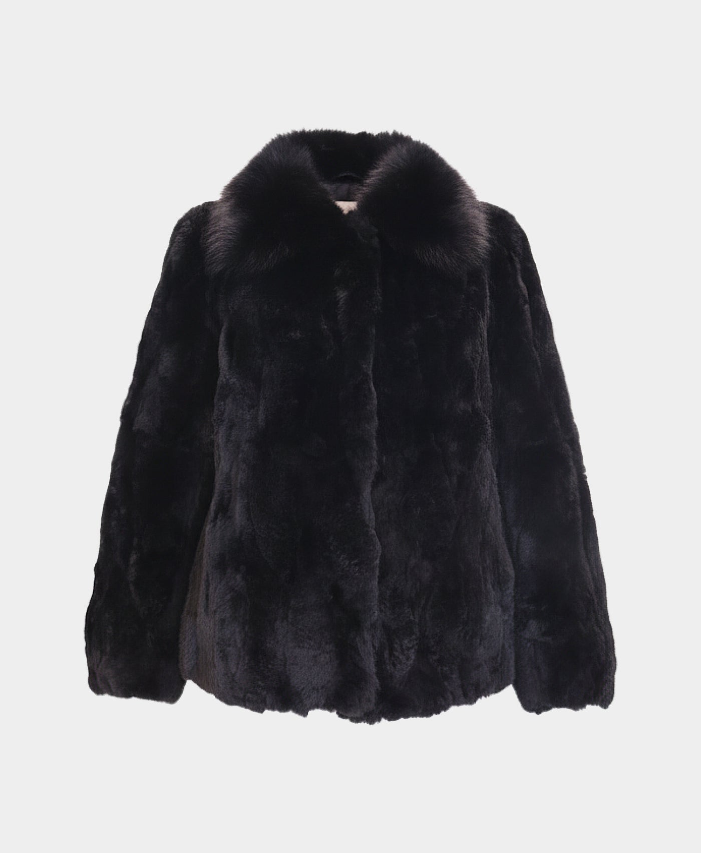 Fur Jacket w/ Fox Trim Collar view 3