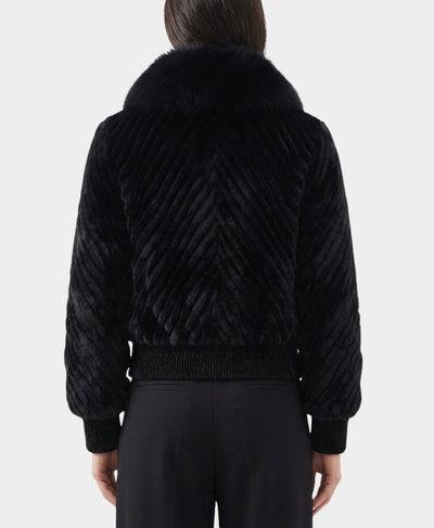 Fur Jacket w/ Fox Fur Trim Hood image 2