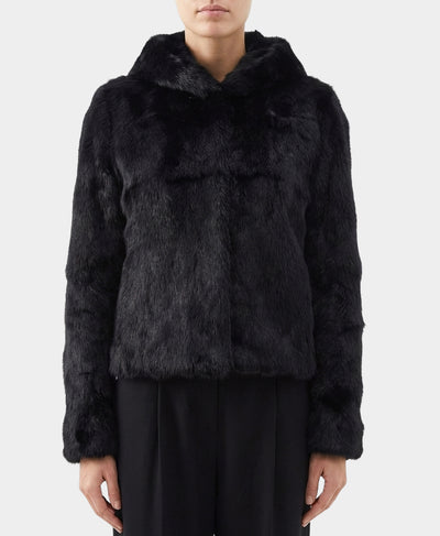 Fur Jacket w/ Hood image 1