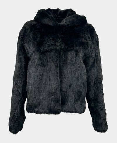 Fur Jacket w/ Hood image 3