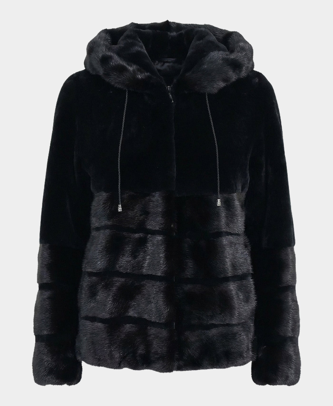 Fur Jacket w/ Mink Trim & Hood view 3
