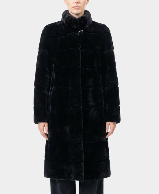 Fur Coat w/ Mink Fur Collar view 