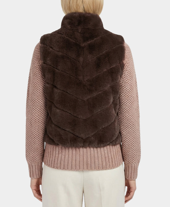 Knit & Fur Combo Jacket view 