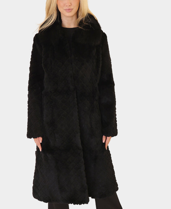 Fur Coat w/ Fox Fur Collar view 