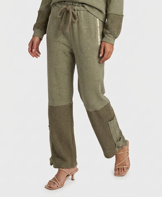 
Thermal Knit Pants in SAGE view 1