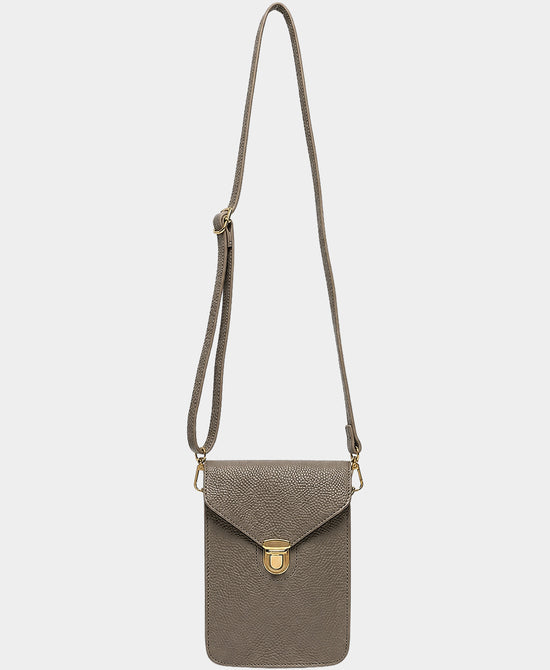 
Cell Phone Holder/Crossbody Bag in DARK PEWTER view 1