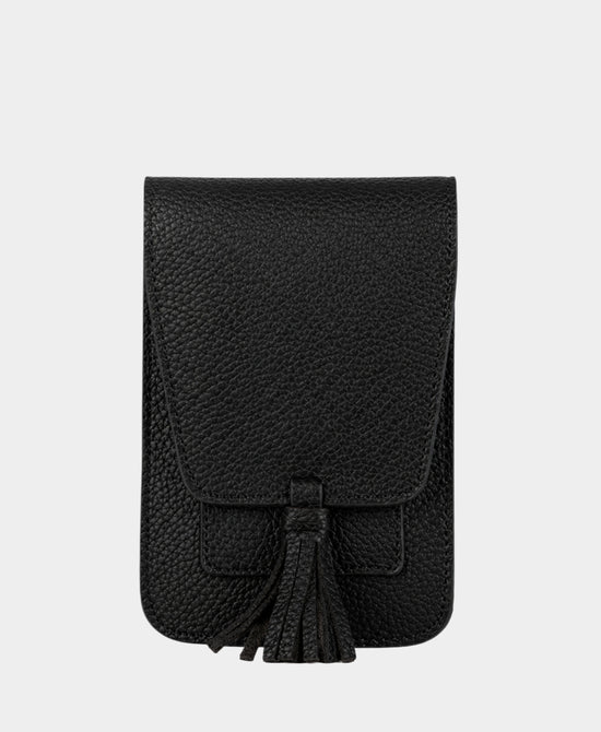
Cellphone Crossbody Bag w/ Tassel in BLACK view 1
