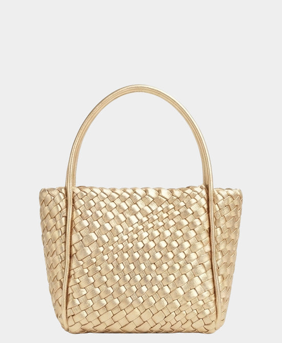 
2in1 Small Woven Crossbody Bag in GOLD view 1