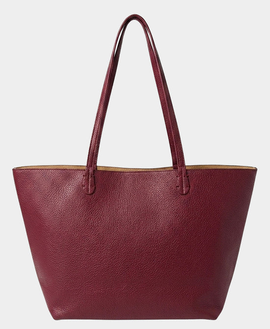 
2in1 Reversible Tote Bag in BURGUNDY/BEIGE view 1
