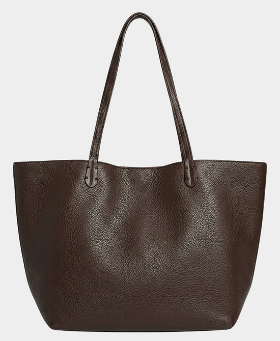 
2in1 Reversible Tote Bag in COFFEE/CAMEL view 1