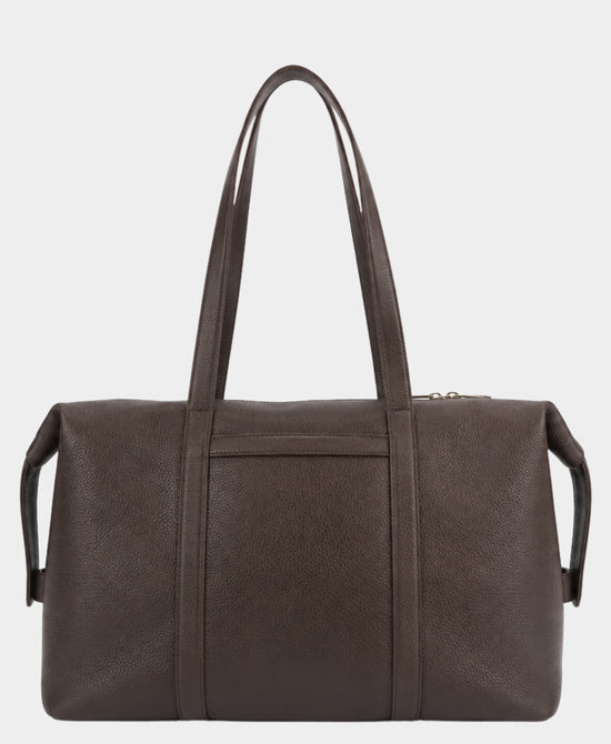 
Faux Leather Tote Bag in COFFEE view 1