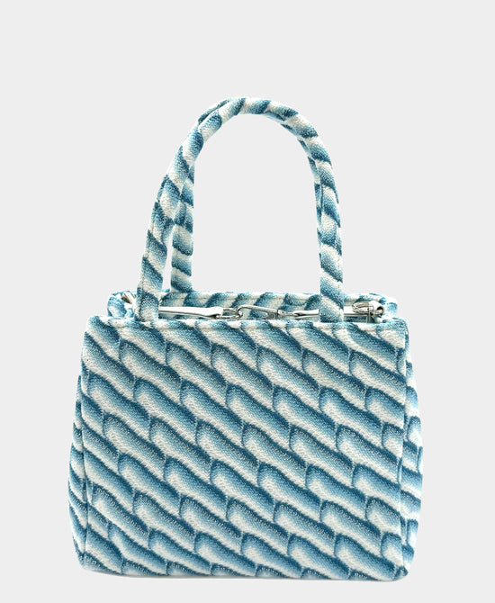 
Small Abstract Pattern Handbag in BLUE view 2