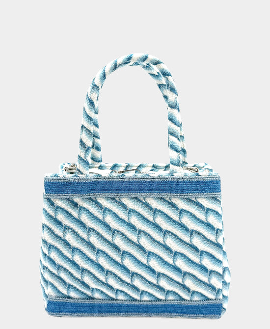
Small Abstract Pattern Handbag in BLUE view 1
