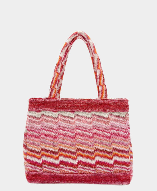 
Small Abstract Pattern Handbag in PINK view 1