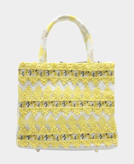 
Floral Handbag in YELLOW view 1