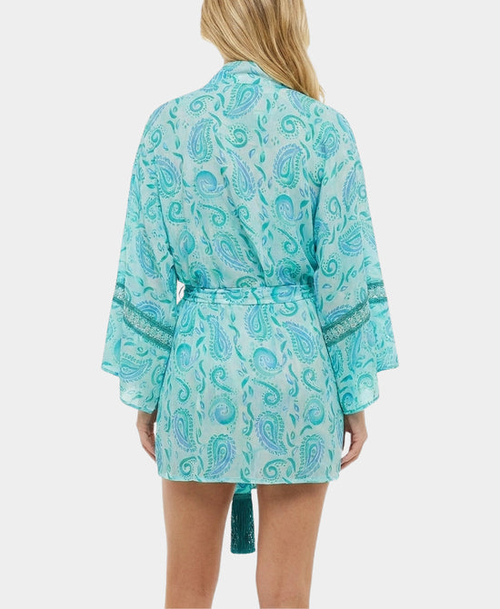 
Printed Swim Cover-Up in BLUE view 2