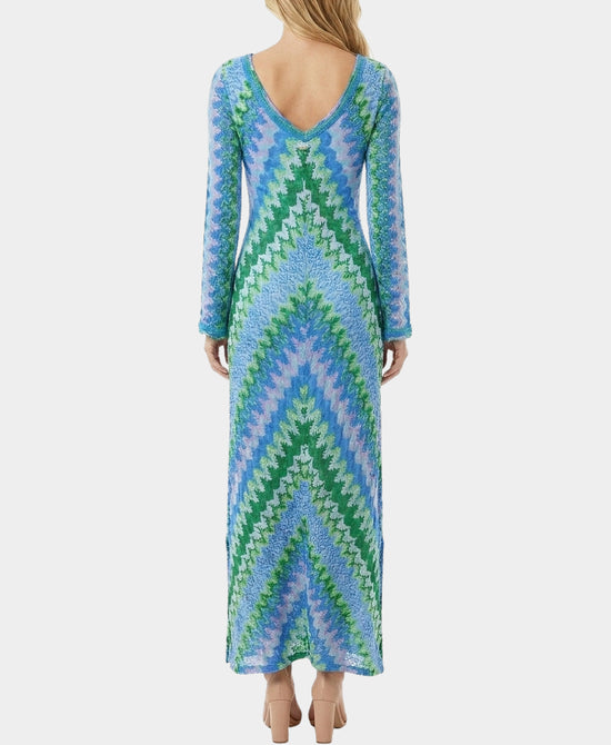
Printed Maxi Dress in BLUE MULTI view 2