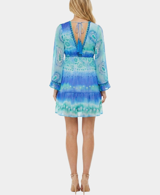 
Printed Swim Cover-Up in BLUE MULTI view 2