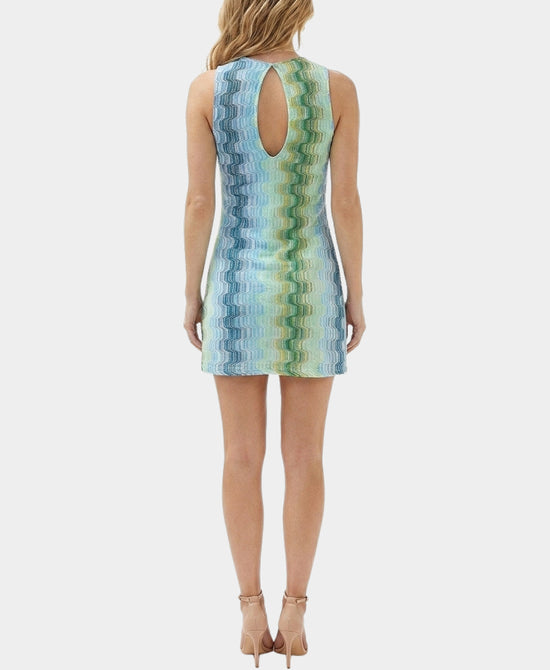 
Printed Dress in BLUE/GREEN view 2