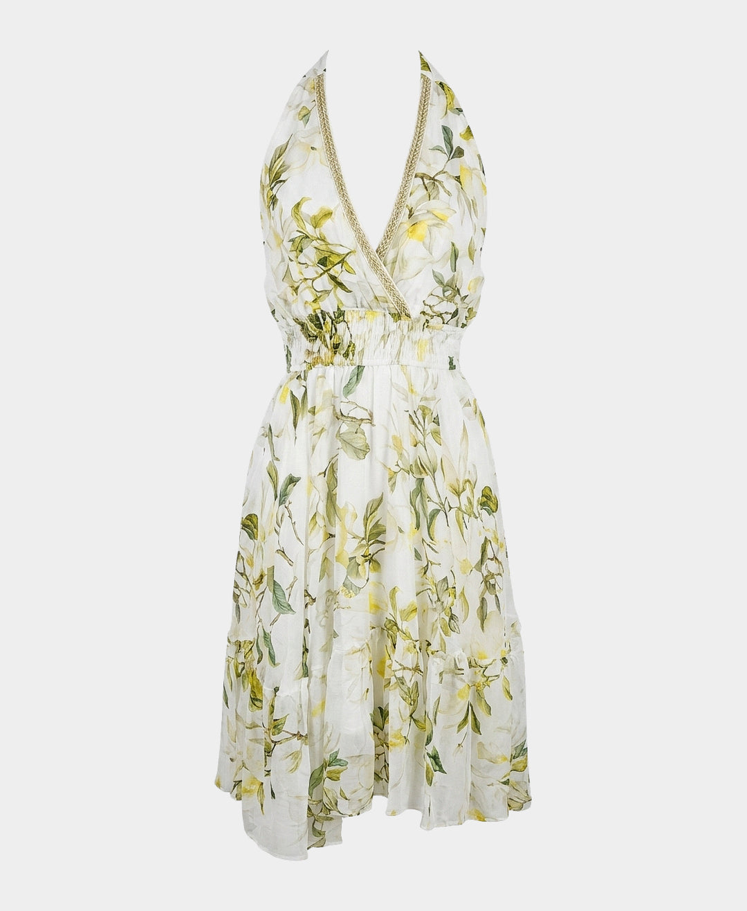 Floral Print Halter Dress FOX'S - Online Floral Print Halter Dress FOX'S - Online