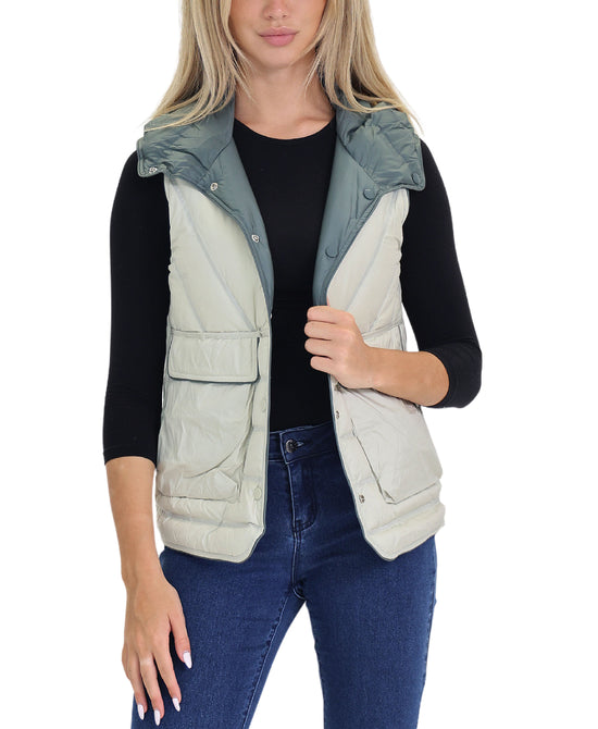 Reversible Down Puffer Vest view 
